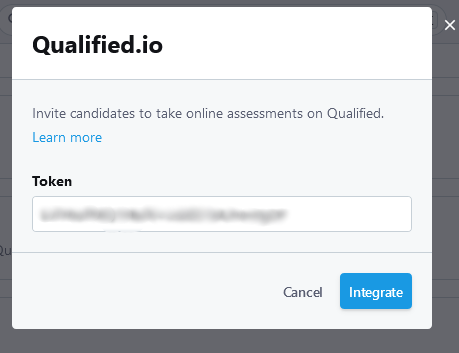 Enter Qualified API key